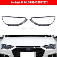 headlight cover for audi a4 a4l s4 rs4 2020 2021 car headlamp lens replacement auto shell
