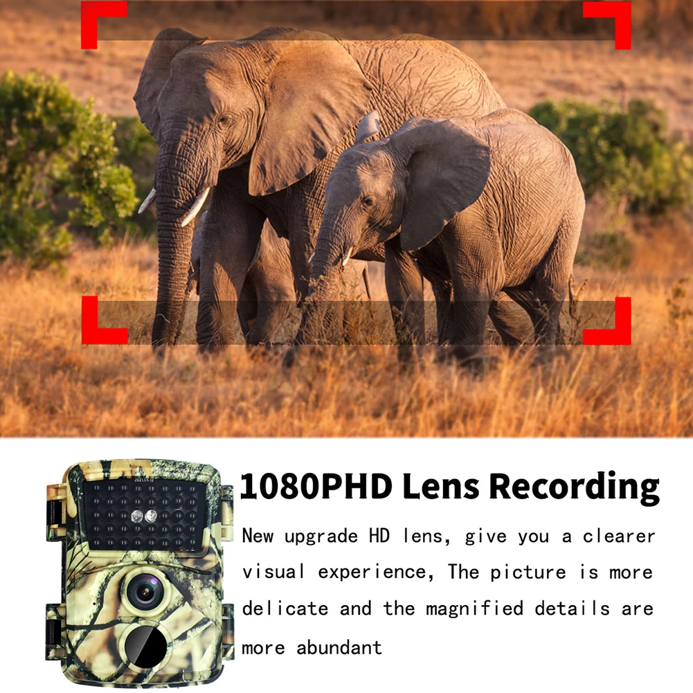 

HD 1080P Infrared Wildlife Hunting Camera Outdoor Waterproof Night Vision Wild Animal Trail Detector Cameras