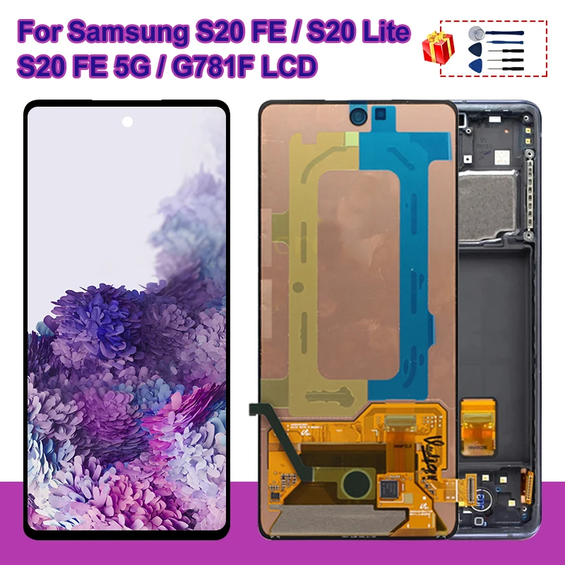 

Original For Samsung Galaxy S20 Lite S20 FE Display G780F G780F/DSM G780G LCD Display Touch Screen Digitizal Replacement Parts