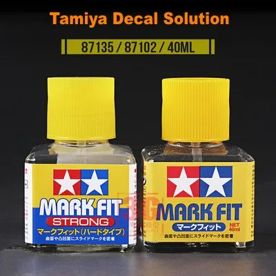Оригинальная наклейка Tamiya Mark Fit переводная картинка с мягким адгезивом 40 мл 87102
