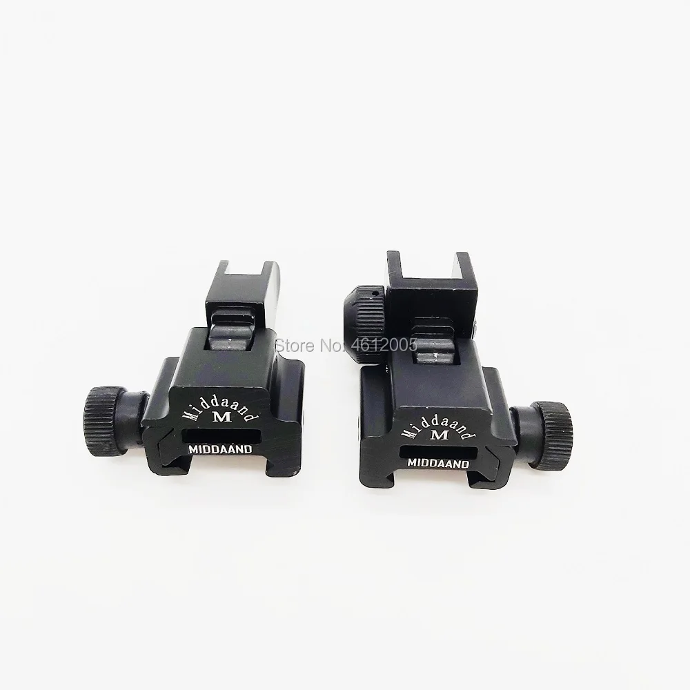 

Tactical Iron Flat Top Front Rear sight Flip-up Sight Combination Set