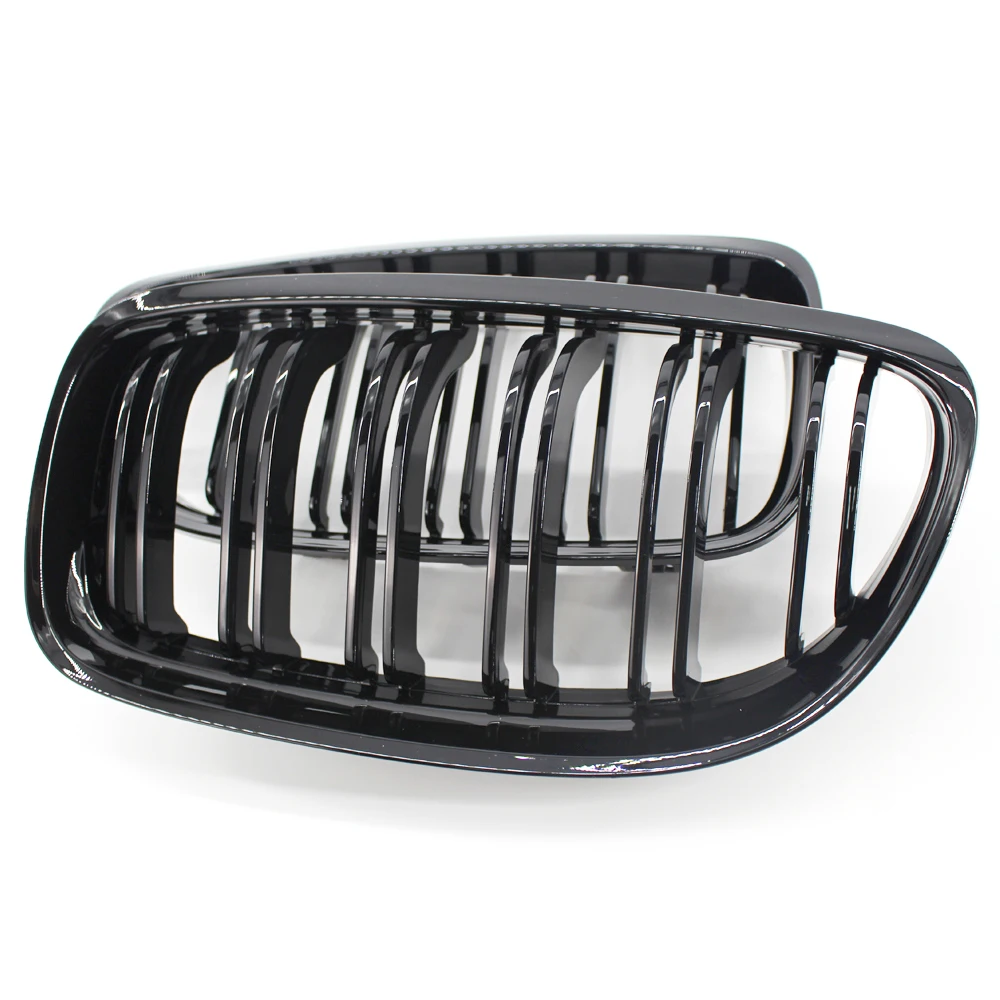 

2pcs Grille Cover Clips 51137201969 51137201970 Decal Trim Dual Gloss For BMW 3 Series 2009-2011