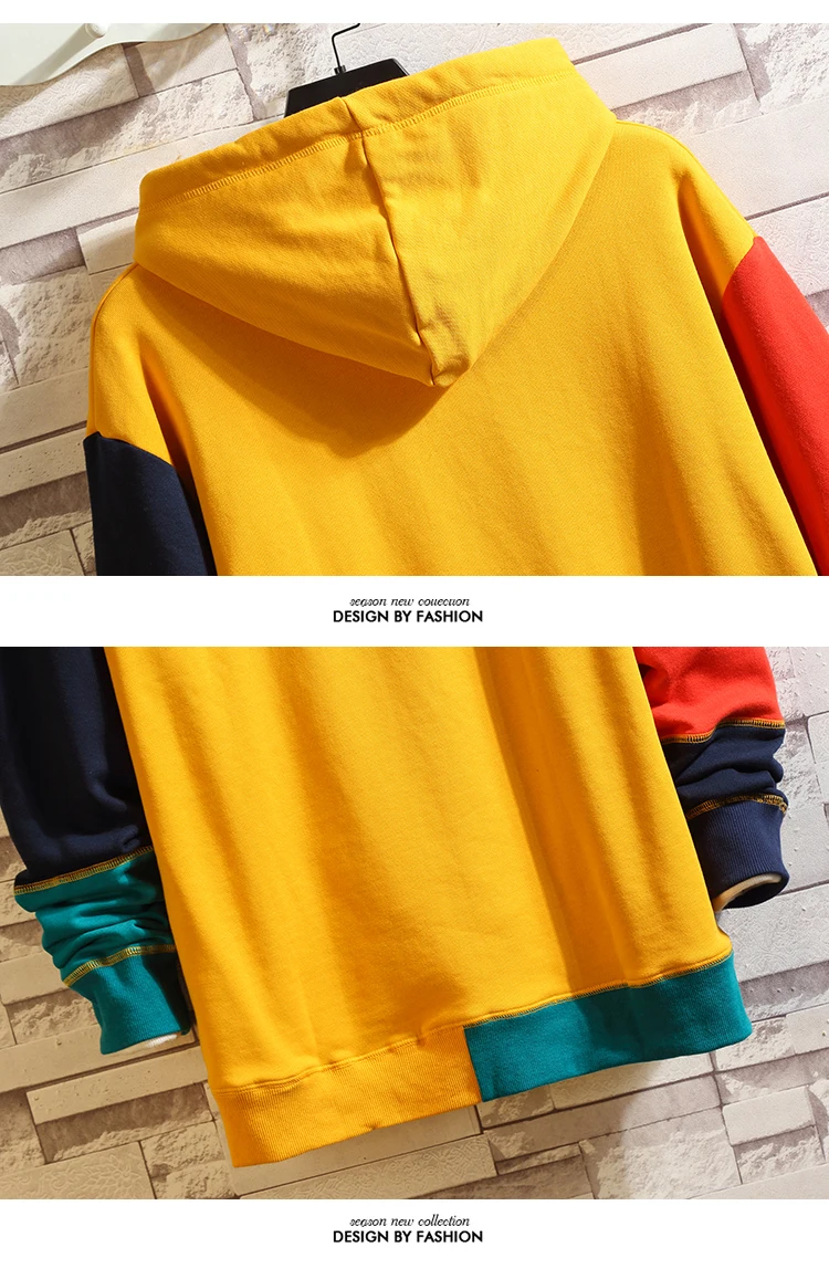 Hoodies Men Sweatshirts Brand Clothing new arrival patchwork Hoodie Men Tracksuit