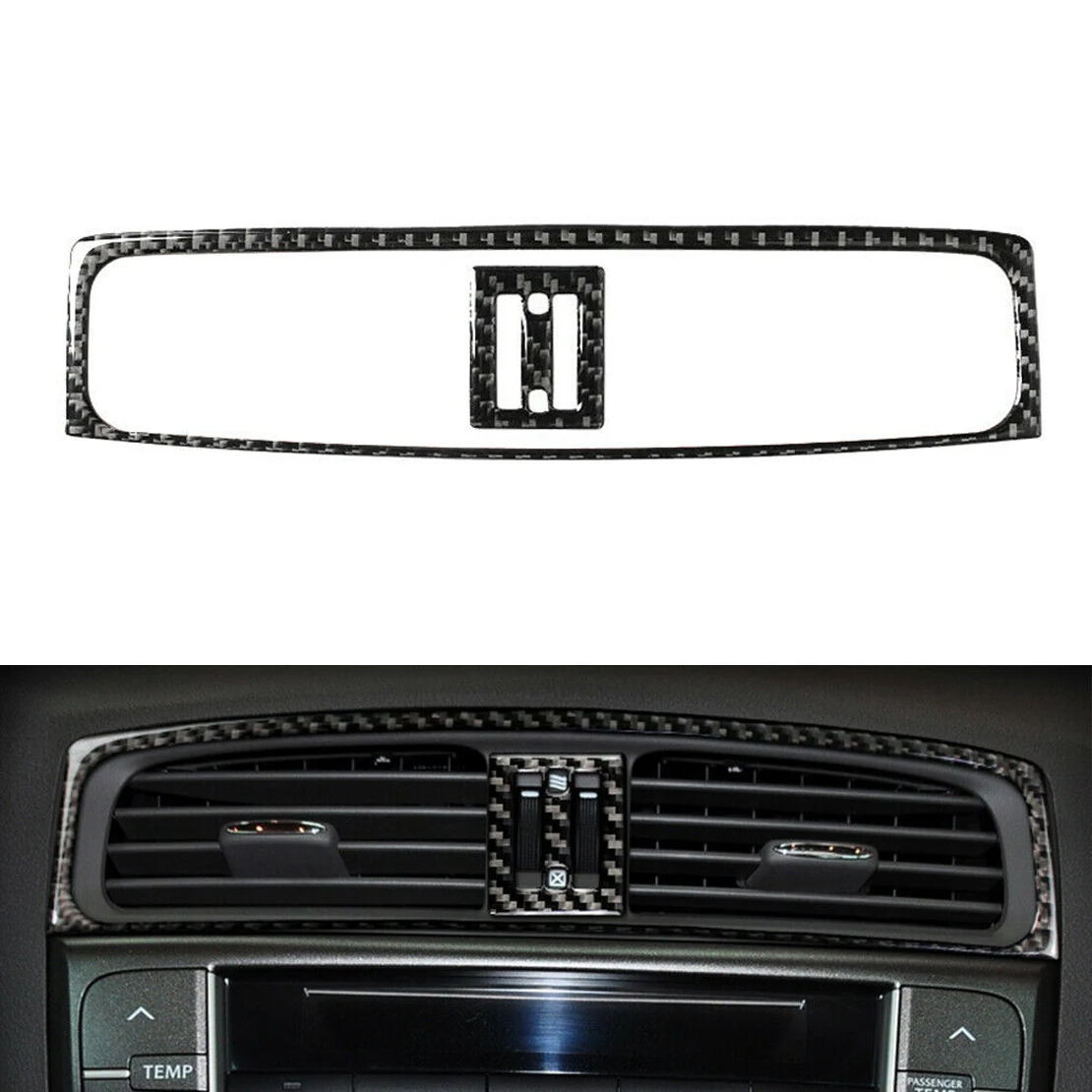 

Новая Автомобильная консоль из углеродного волокна с вентиляционным отверстием, панель с обшивкой, подходит для LEXUS IS250 300 350 2006-2008 2009 2010 2011 2012