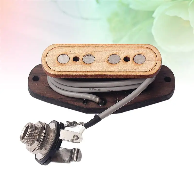 1 шт. Soundhole пикап четыре строки коробка для сигар клена 4-х полюсной акустическая Запчасти хамбакер для музыкальных инструментов для бас-гитары