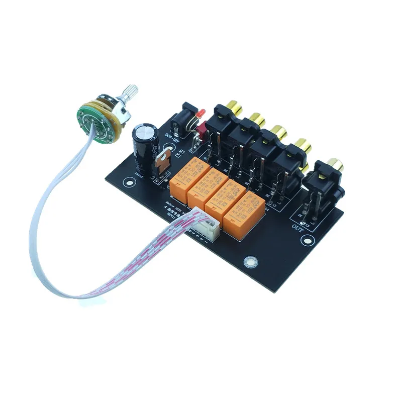 Новинка hifi audio 4 пары RCA входной источник переключатель сигнала для предусилителя