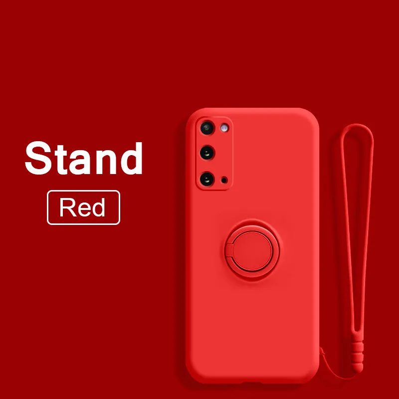 For Samsung Galaxy A52 A72 4G 5G A53 Case Liquid Silicon Soft Holder Strap Cover A52 A53 A72 A32 A51 71 5G 4G a 52 a72 a 32 Case