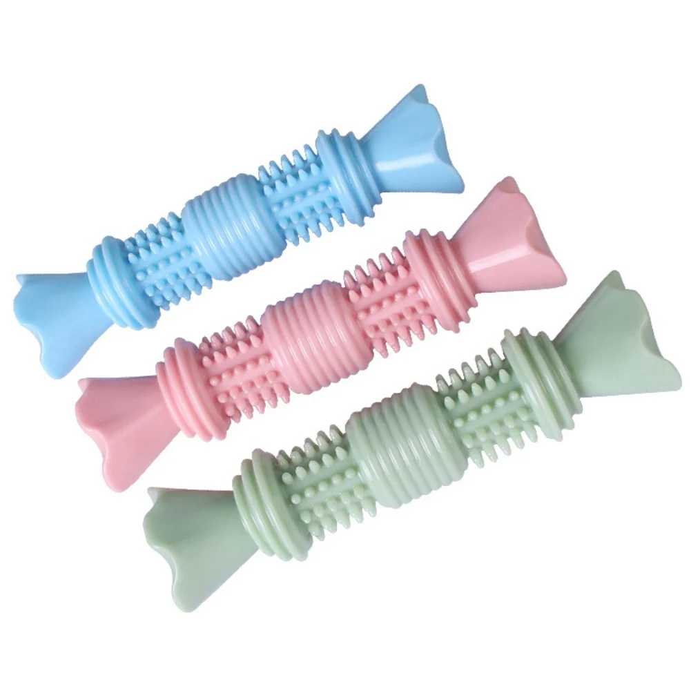 

Жевательная палочка для собак, игрушки, устойчивая к укусам молярная палочка, форма конфет, резиновая протекающая игрушка для еды, для чистк...