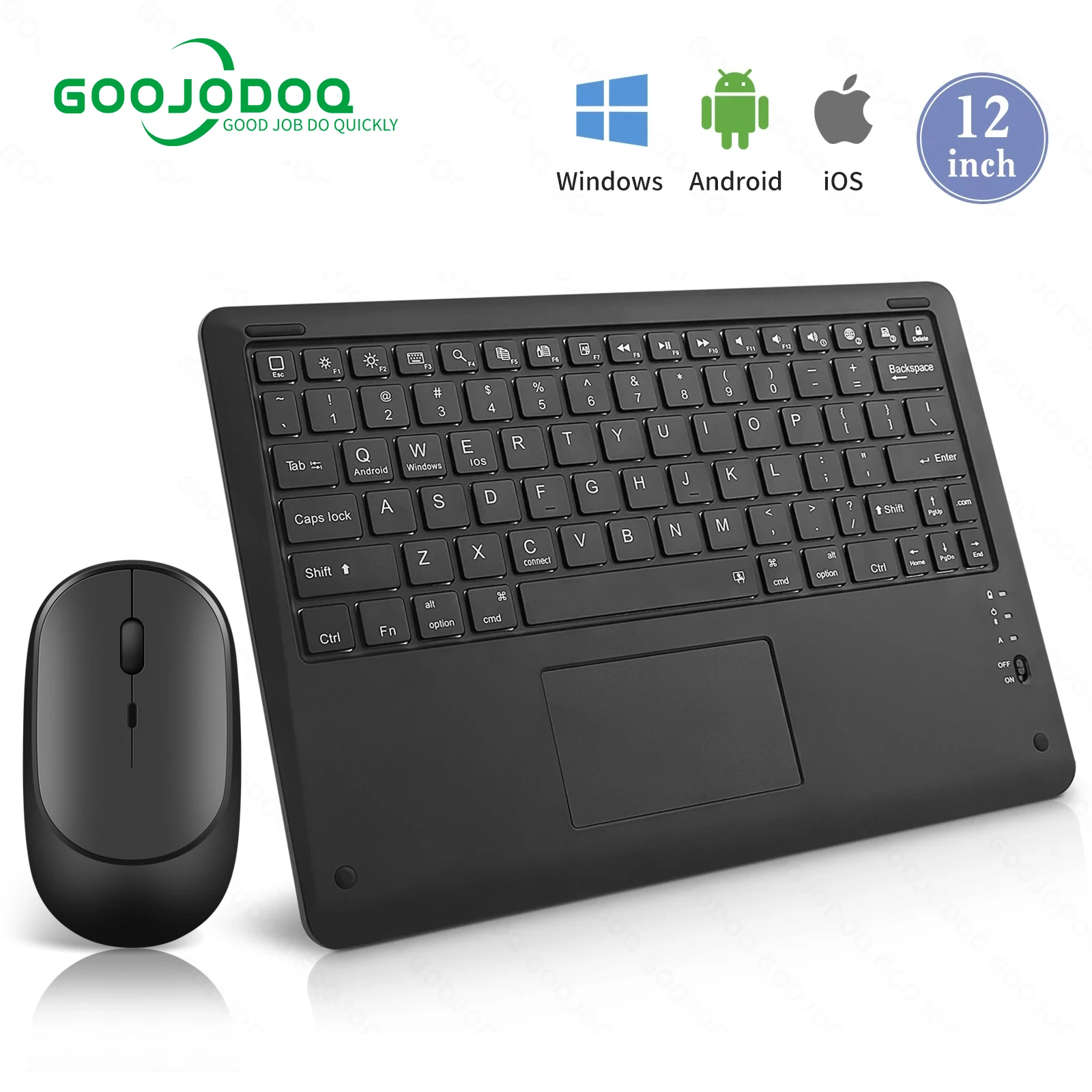 

12" Wireless Bluetooth Keyboard For iPad Pro 12 9 2021 Teclado Bluetooth For iPad Keyboard Pro 11 Android ios Windows PC Laptop
