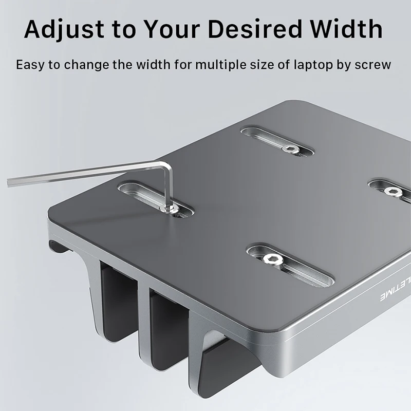 CABLETIME Vertical Laptop Stand Aluminum Notebook Stand For MacBook Air Pro iPad HP Dell phone Dual Laptop Tablet Hold (art.: 3920cd79bd01c) - 3920cd79bd01c