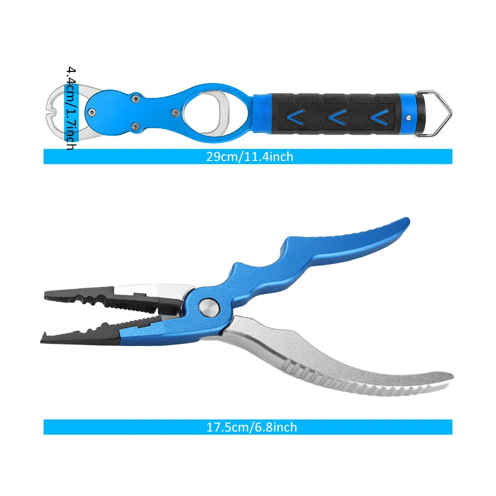 

new Aluminum Alloy Fishing Pliers Set Handle Fishing Tackle Recycling Hook Secant Split Ring High-quality Fishing Tools