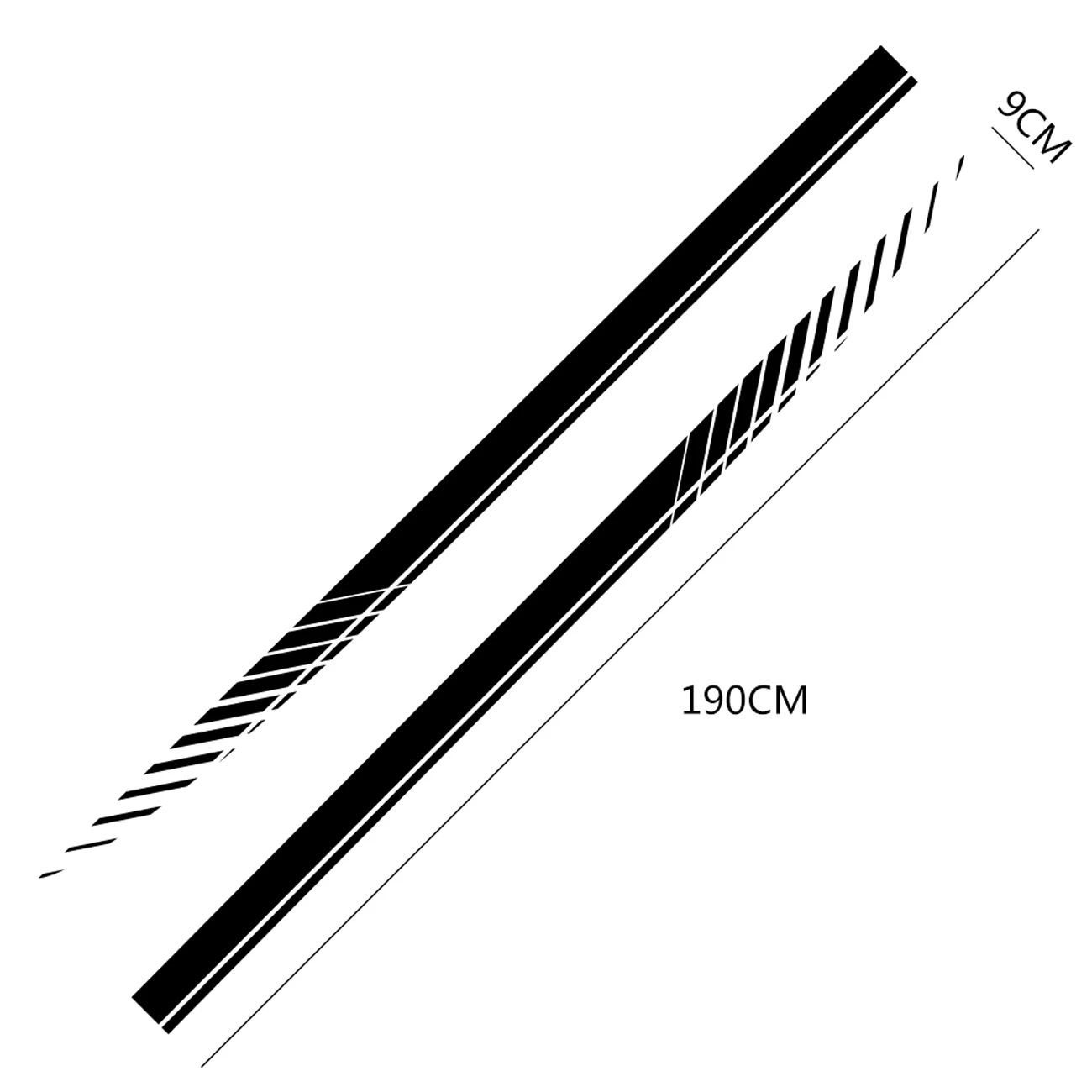 

2pcs Car Stickers Door Side Skirt Stripes Auto Decor DIY Decals For Audi/Volkswagen/VW/Ford/BMW/Toyota/Honda/Mercedes/Benz