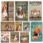 Винтажный металлический плакат с изображением собаки Басса, оловянный плакат, домашний декор, настенная живопись для бара, паба, кафе, кинотеатра, домашний Настенный декор 20*30 см