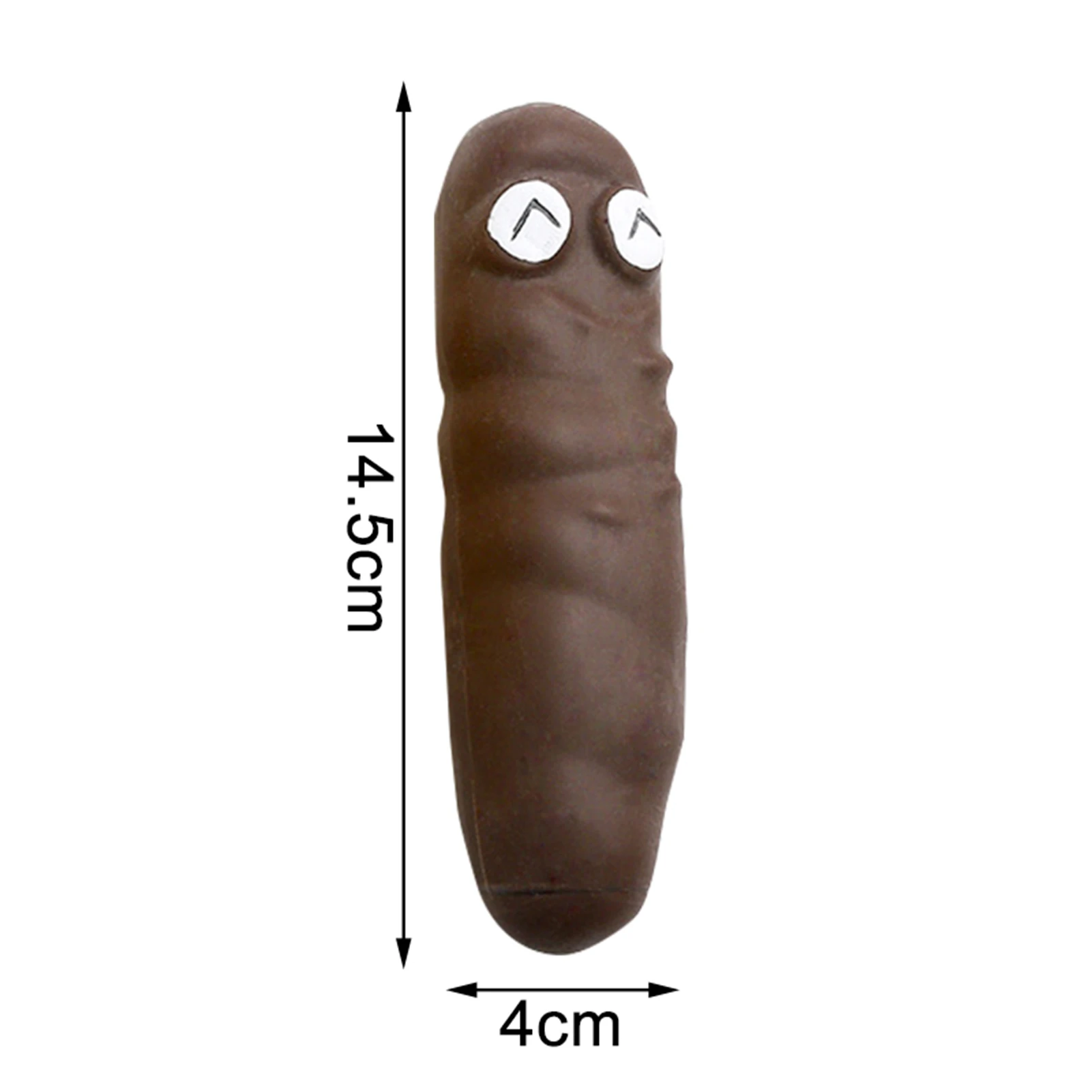 

4pcs Novelty Stress Relief Toys TPR Flexible Fake Poop Stretchy Poo Funny Prank Gift Novelty Squeeze Toy For Kids Adult