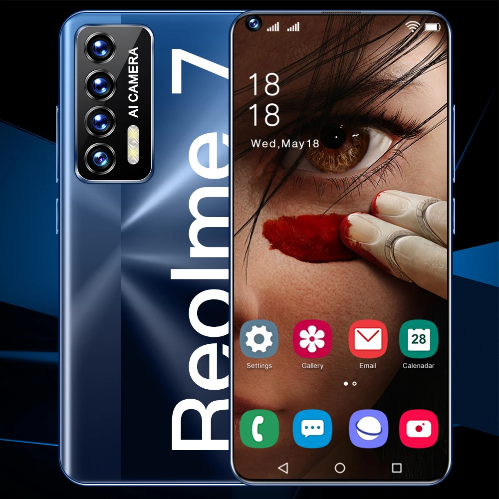 Смартфон телефон с двумя Sim картами экран 888 дюйма 16 ГБ + 1 ТБ Android 11 0 7 3 мАч|Бамперы| |