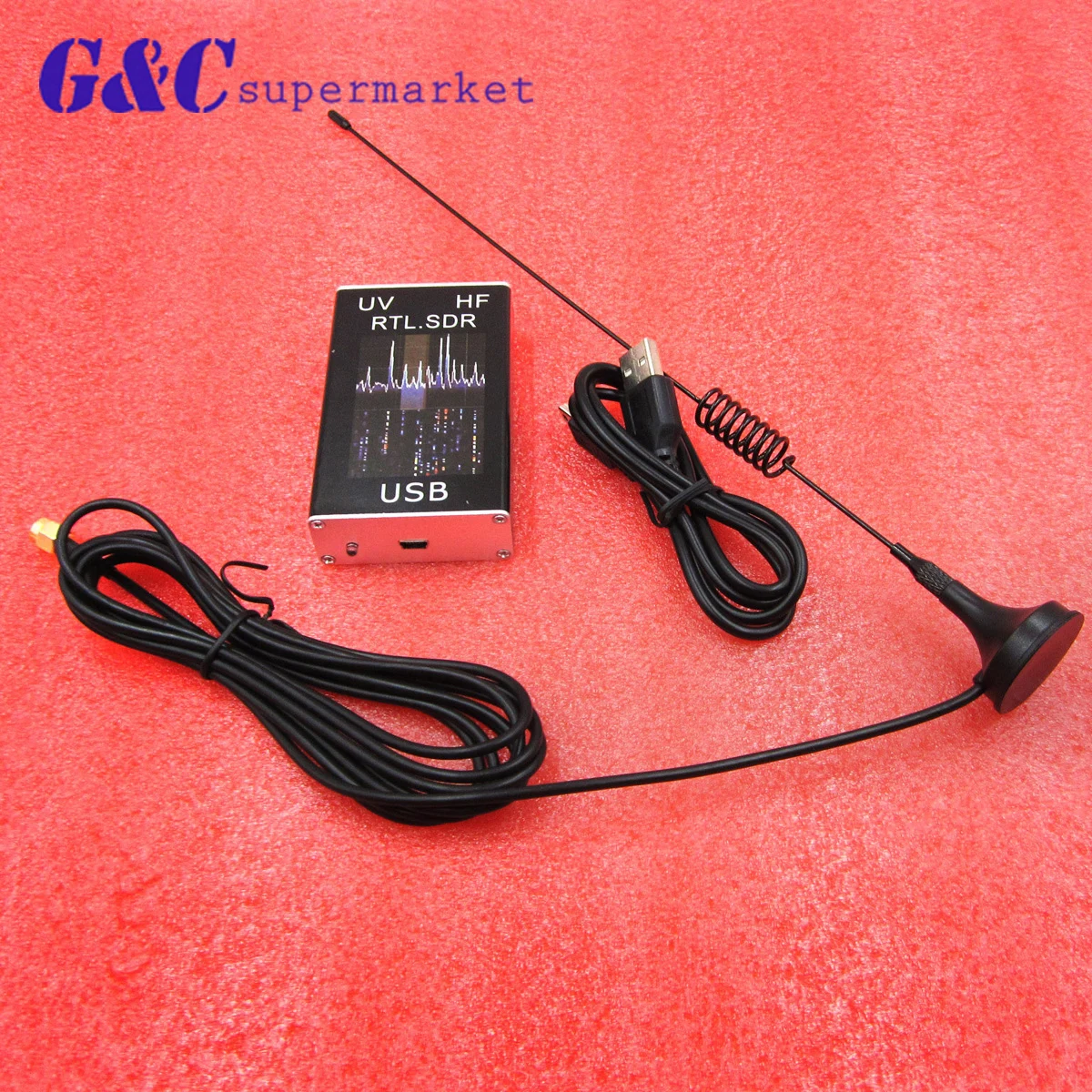 Любительский радиоприемник 100 кГц-1 7 ГГц полный диапазон UV HF RTL-SDR USB тюнер приемник