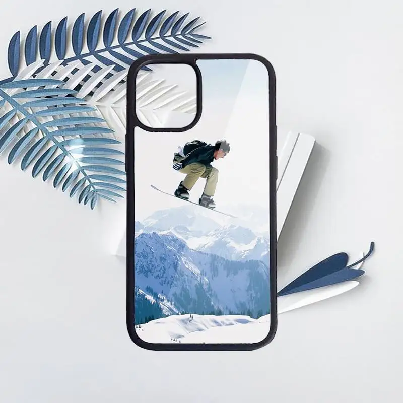 

Lavaza ski neige Snowboard Phone Case PC for iPhone 11 12 pro XS MAX 8 7 6 6S Plus X 5S SE 2020 XR