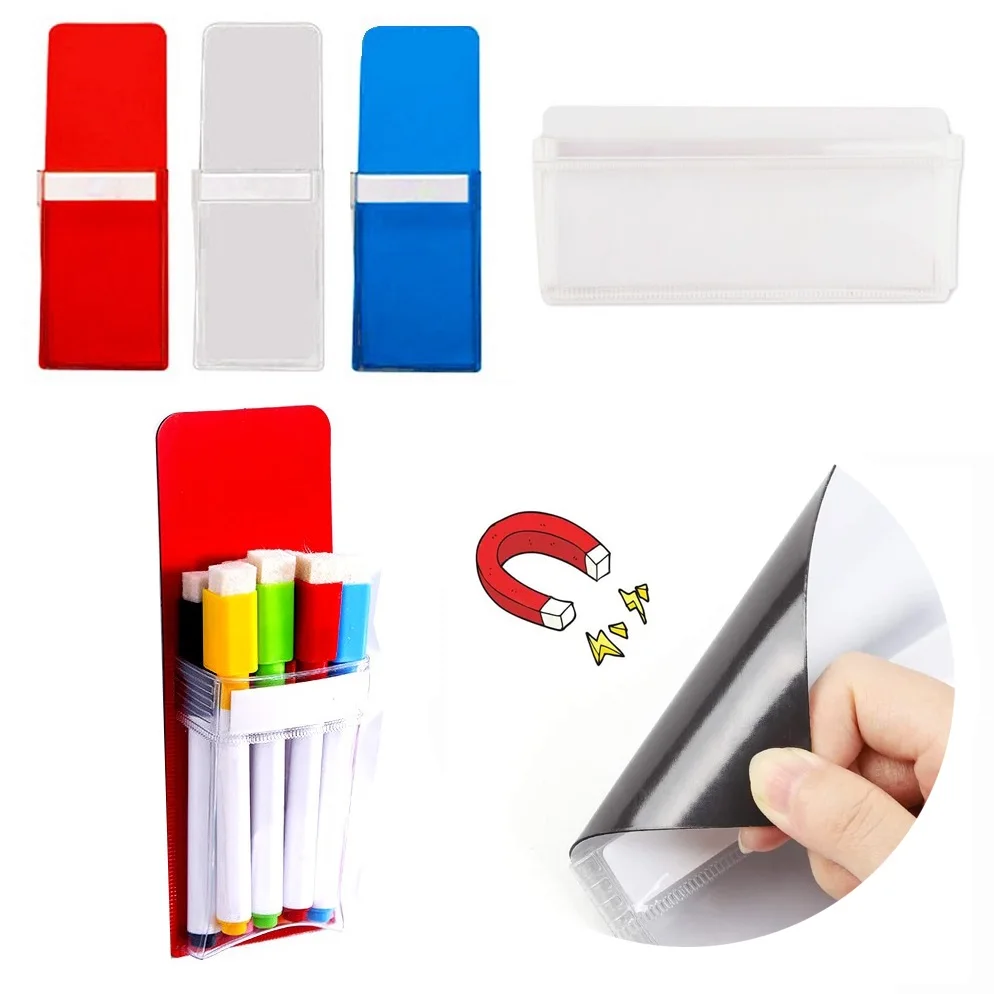 Магнитный пенал для дисплея белая доска маркер сумка магниты на холодильник