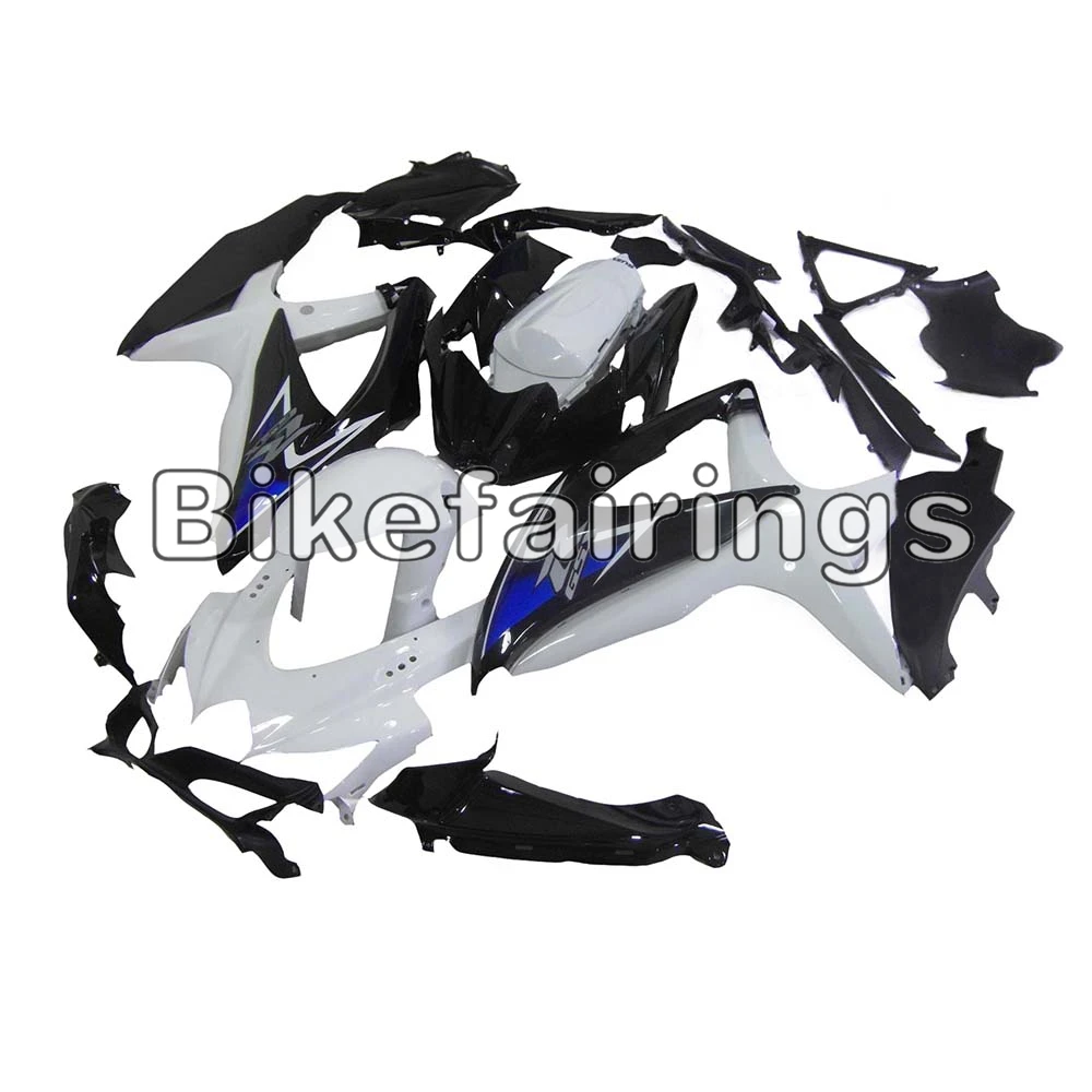 

Complete White Black Casing Fit For Suzuki 08 09 10 GSXR600 GSXR750 K8 2008 2009 2010 ABS Injection Plastic Covers
