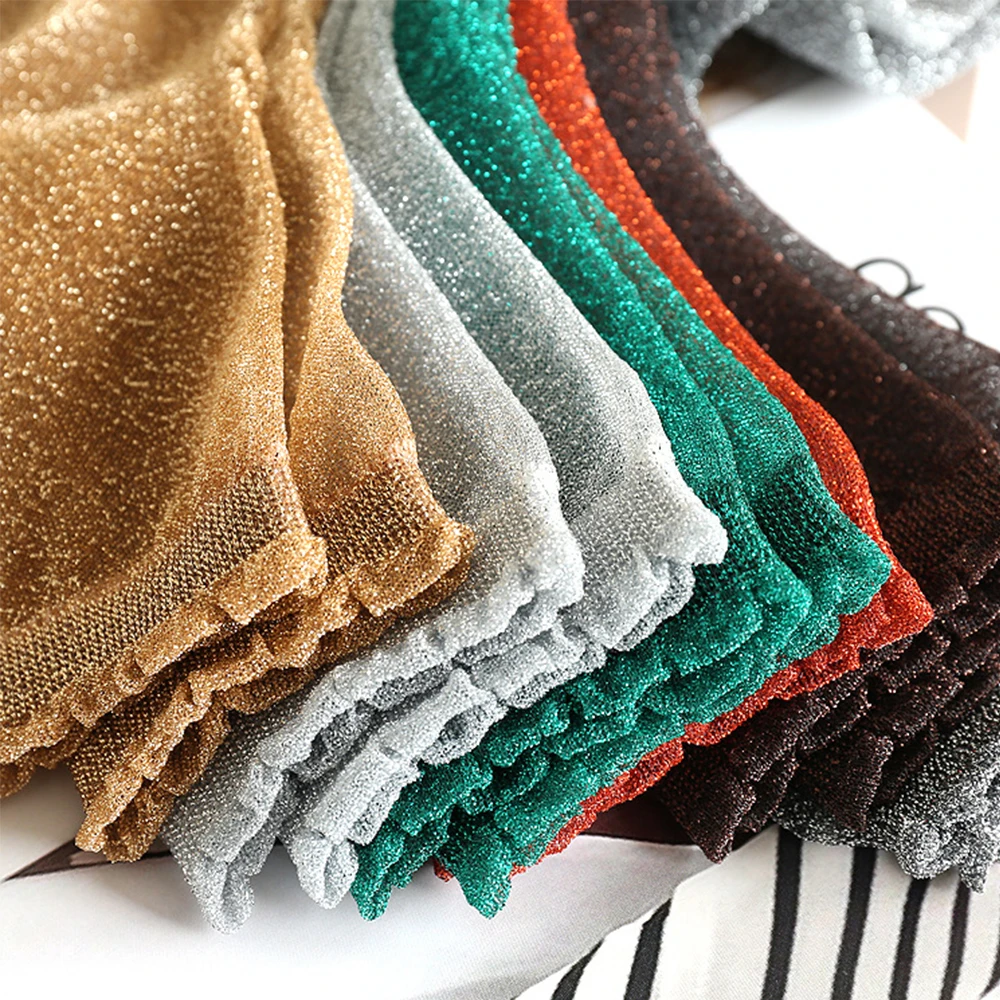 Women Shiny Socks Trendy Fashion Girls Glitter Short Socks Spring Summer Thin Gauze Transparent Lady Sox Soft Comfortable