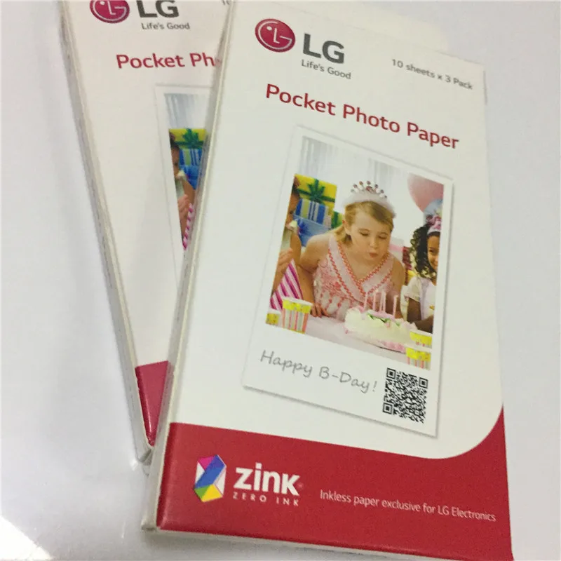 Seracase 60 шт. фотобумага s Zink PS2203 смарт мобильный принтер для LG фотопринтер PD221/PD251 PD233 PD239 бумага для печати