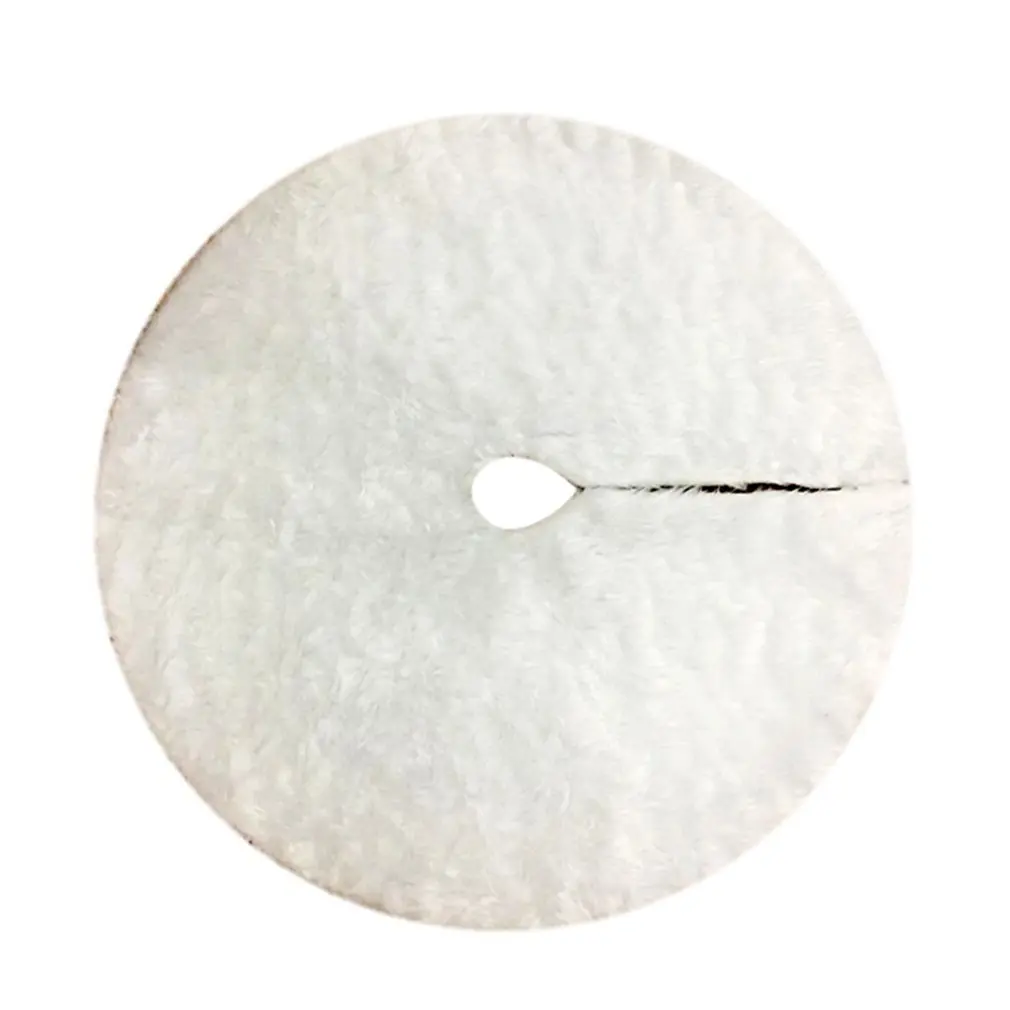 Чистый белый плюш Рождественская елка юбка рождественские плюшевые на дерево 78