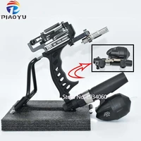 professional hunting fishing laser slingshot stainless steel catapult professional sling shot with rubber band