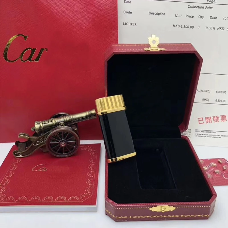 

100% new vintage dupont gas lighter gas cigarette lighter polished jet gasoline flint lighter metal gas lighter