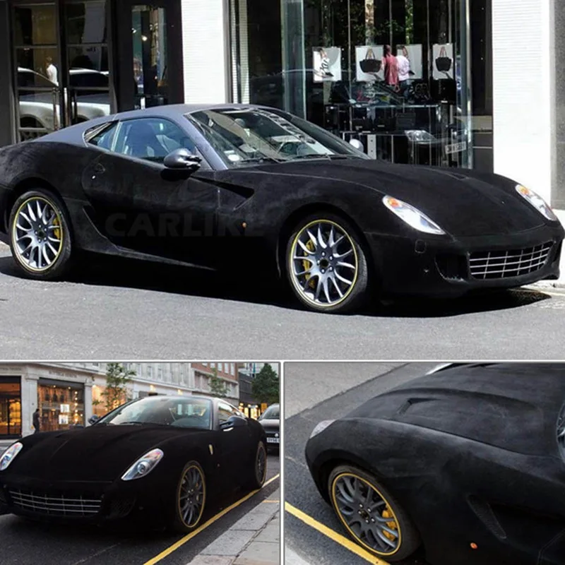 30*152 см Высококачественная бархатная замшевая ткань материал автомобильная