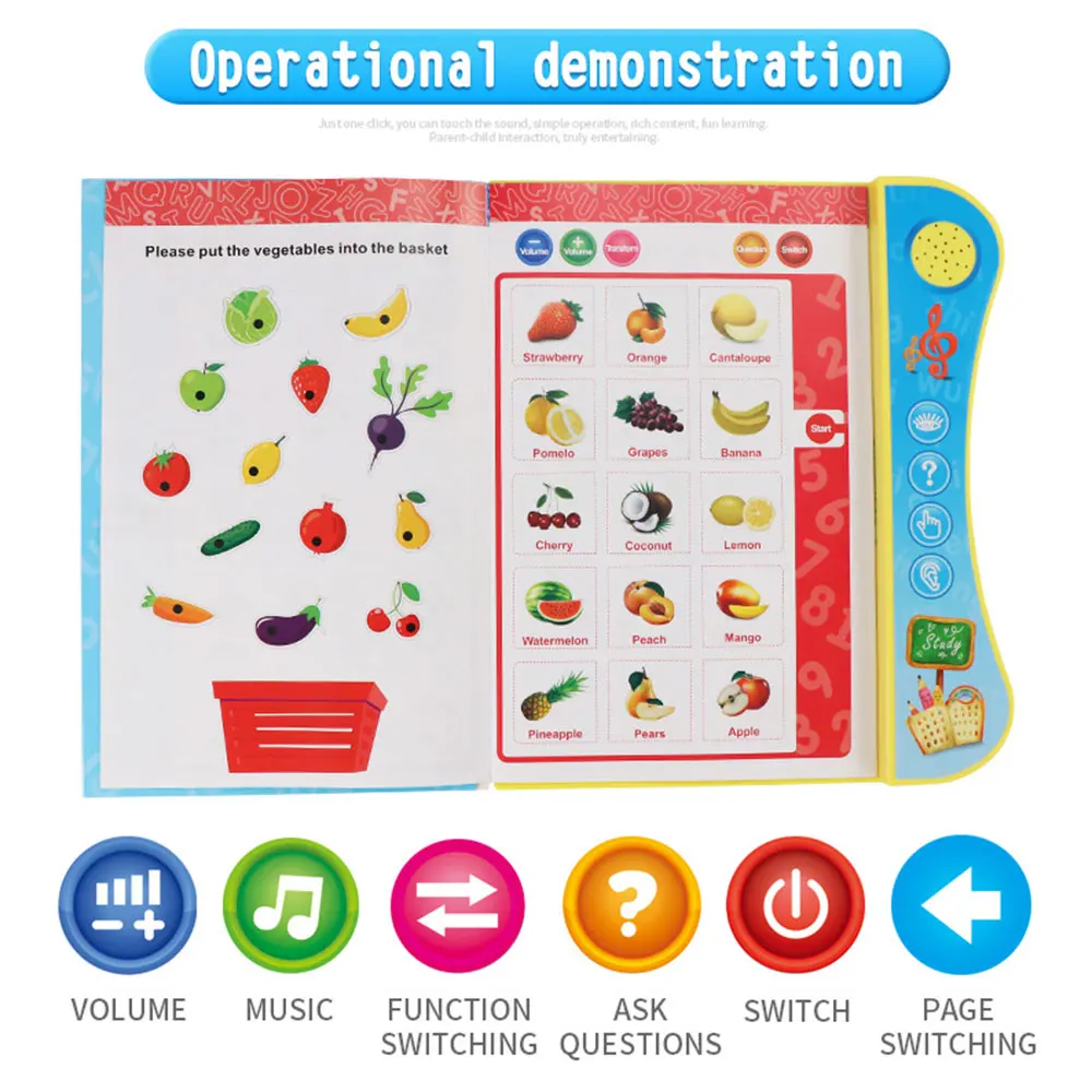 Детский обучающий прибор для чтения голоса умный на английском языке | Игрушки и