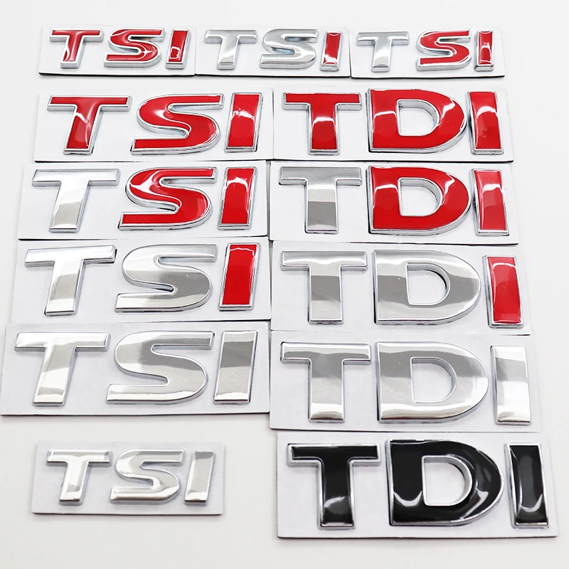 1 шт. 3D металлический знак TSI TDI брызговик логотип автомобиля боковой значок