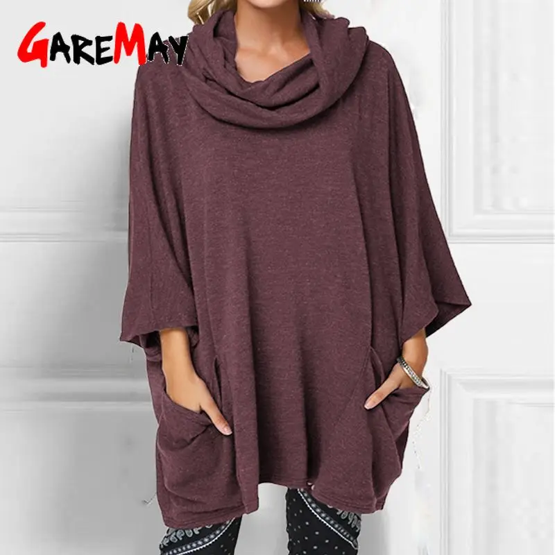 Топ блузы для женщин повседневная Однотонная рубашка с высоким воротником