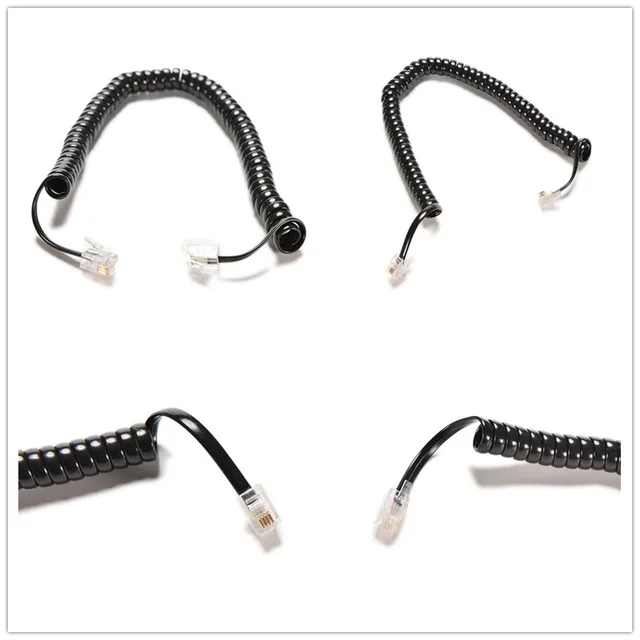 Прочный телефонный удлинитель длиной 2 м 6 5 футов Телефонный витой катушечный