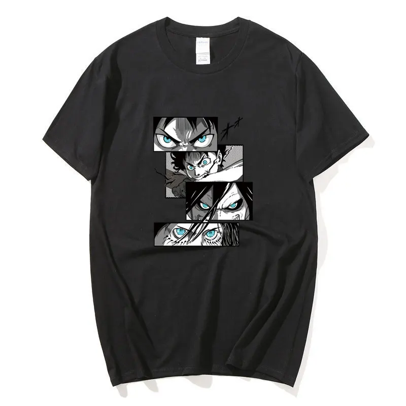 

Япония летние Аниме обувь для косплея по аниме «атака на Титанов» для мужчин и женщин футболка; Топы; Детская футболка с круглым вырезом при...