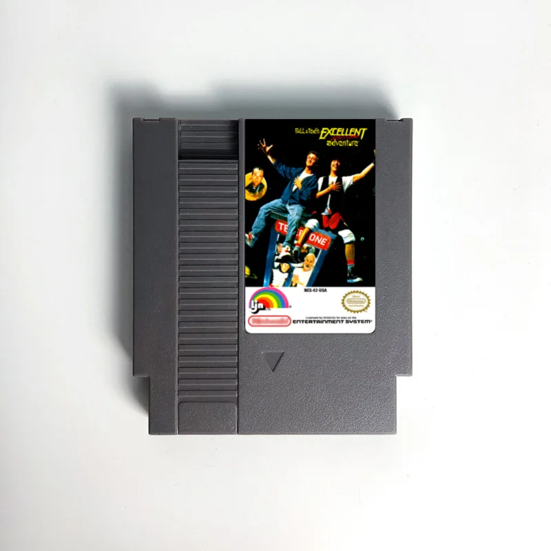 

Bill & Ted's Excellent Video Game Adventure - Game Cartridge For NES Console 72 Pins 8bit