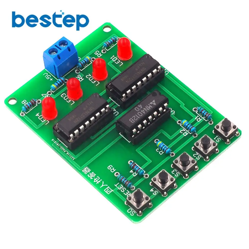 Набор для сборки четырех человек 4 канальная печатная плата обучения сварке