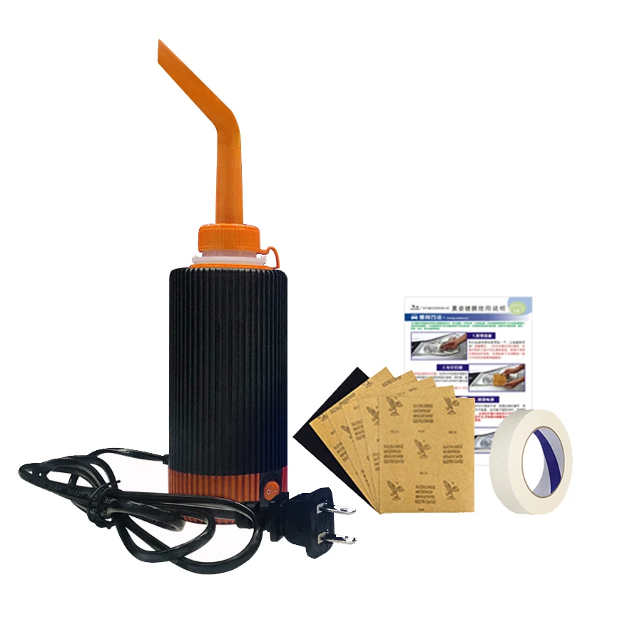 

Upgraded Car Headlight Refurbished Electrolytic Atomized Cup within 100ML Headlamp Repair Liquids Repair Tool 110V