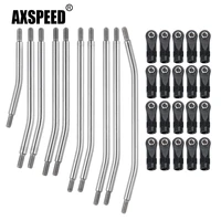 axspeed 313mm324mm metal link set linkage steering rod with nylon end kit for axial scx10 scx10ii 90046 110 rc crawler car