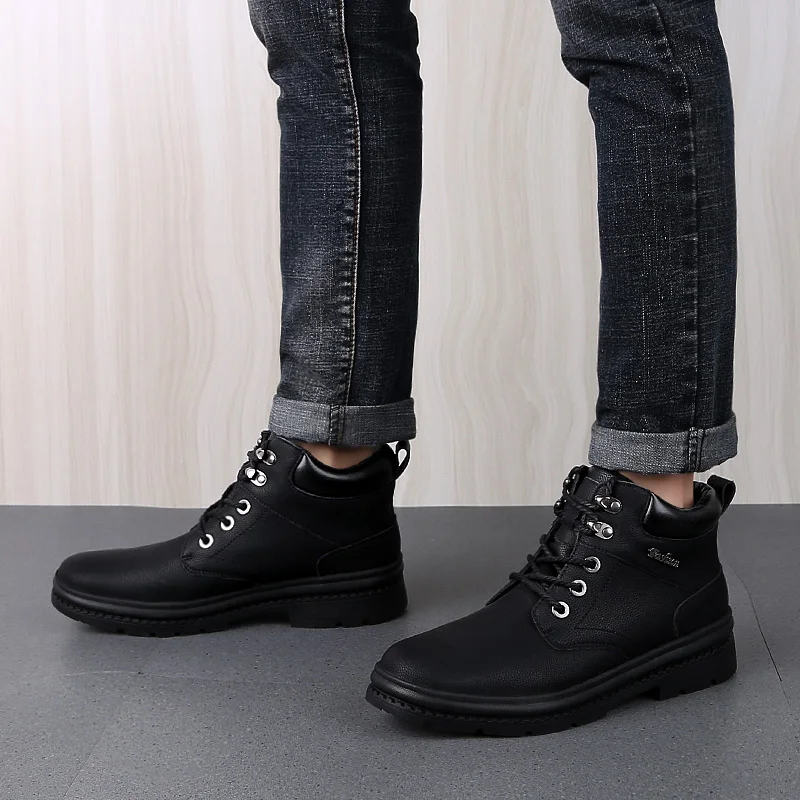 Мужские ботинки Мужская брендовая удобная модная обувь на шнуровке новинка 2020