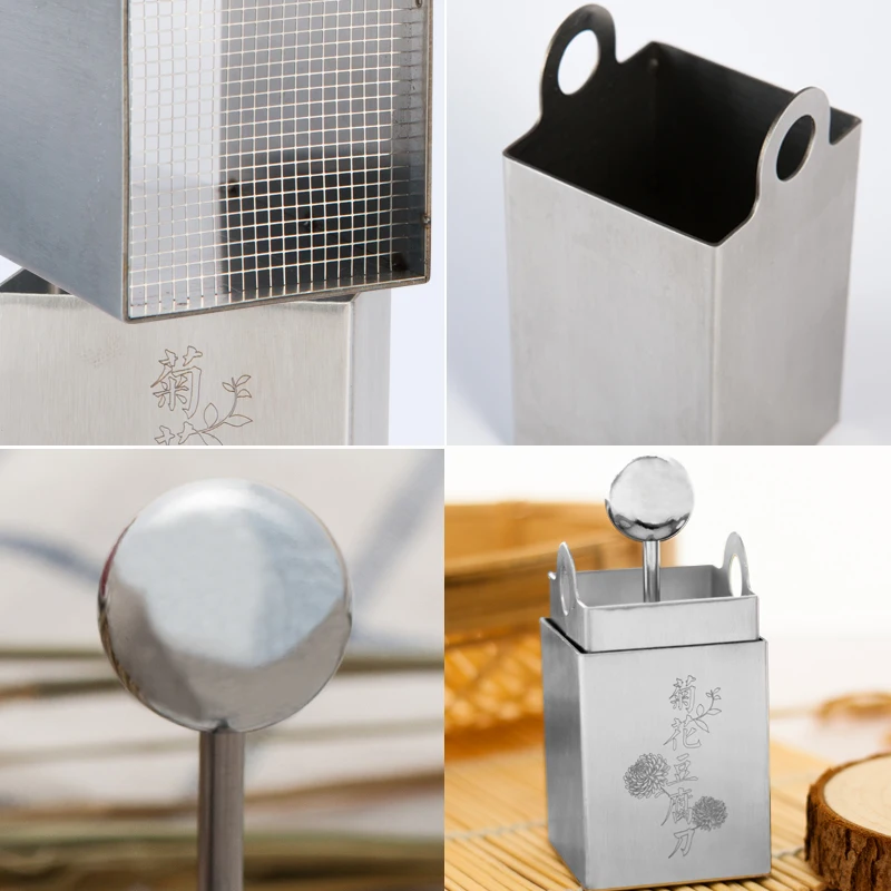 Цветок тофу Хризантема пресс форма из нержавеющей стали нож прессованный DIY для