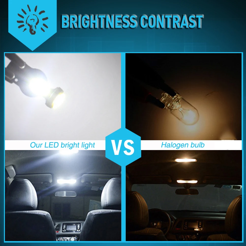 A Pack Canbus T10 W5W LED Light Bulb 194 168 Auto Lamp for Suzuki Grand Vitara SX4 S-Cross Jimny Swift Interior | Автомобили и
