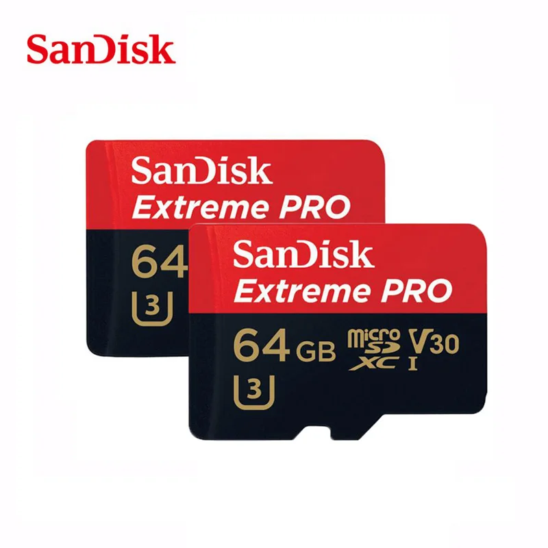 Sandisk Extreme Pro Micro SD карта 256 ГБ 128 32 64 Гб microsd U3 4K памяти TF | Компьютеры и офис