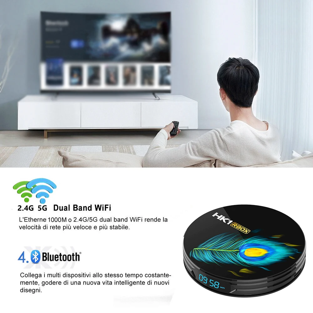 HK1 RBOX R3 RK3566 2021 Новый Смарт ТВ приставка Android 11 2 4G 5G Wi-Fi 4 Гб DDR4 32 ГБ 64 4K 8K 0 Google Play Tvbox |