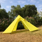 Фабрика mountainкрупного рогатого скота, новая печь желтого цвета, дымовая пирамида, сверхлегкая палатка для кемпинга