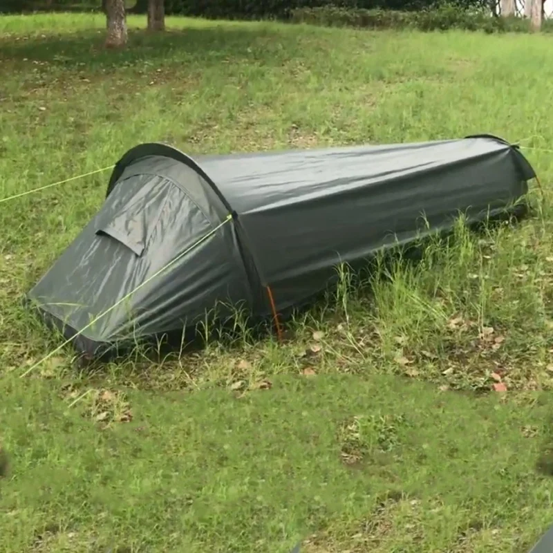 

2020 Ultralight Tent Backpacking Tent Outdoor Camping Sleeping Bag Oxford Cloth Tent Lightweight Single Person Tent