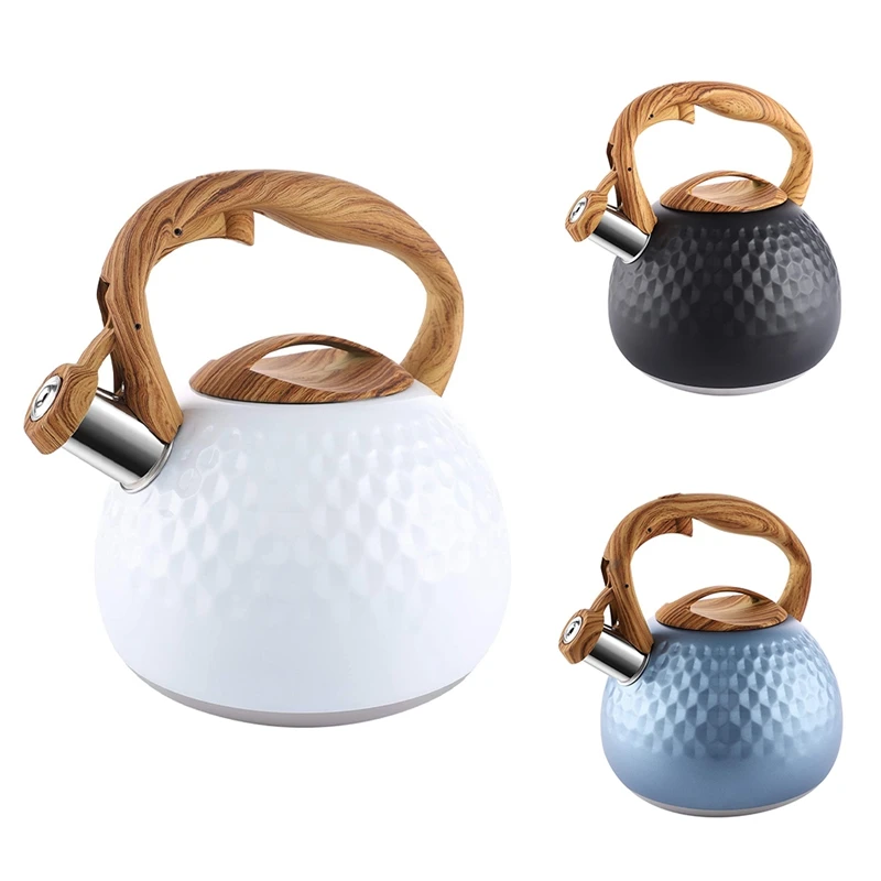 

Чайник из нержавеющей стали с отделкой под дерево