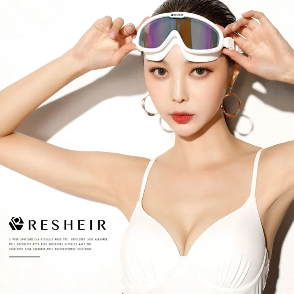 

Waterproof Swimming Glasses Antifog Goggles Practical Eye Protector Unisex Diving Goggles White