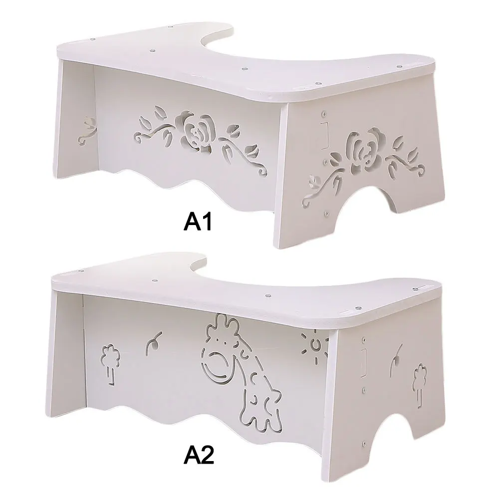 

Non-slip Toilet Stool Bench Aid Step Foot Stool Potty Help Supplies Anti-constipation bathroom for child Foldable Toilet Stool