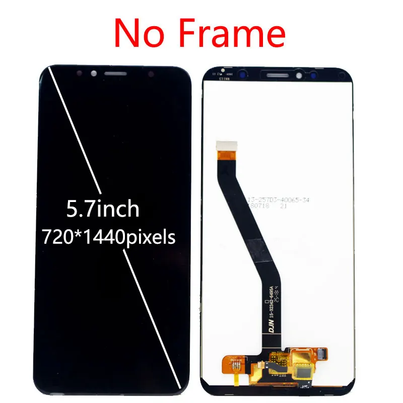 ЖК дисплей и рамка 5 7 дюйма для Huawei Honor 7C LCD / 7A Pro Y6 2018/Y6 Prime 2018 сенсорный экран 7c/7a