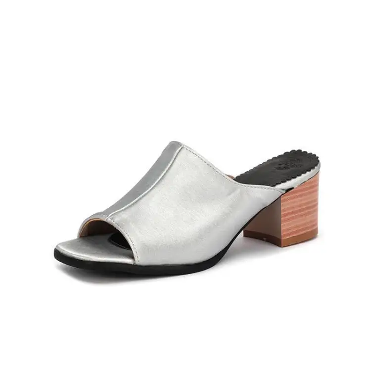 

Женская обувь на толстом каблуке; Комнатные тапочки; Летняя обувь серебристого цвета женские ботинки на не сужающихся книзу высоких массив...